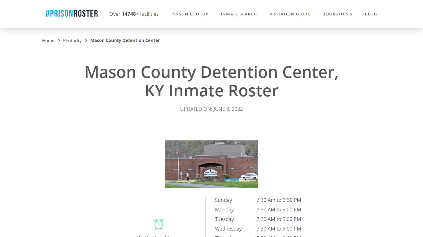 Mason County Detention Center, KY Inmate Roster - Prisonroster